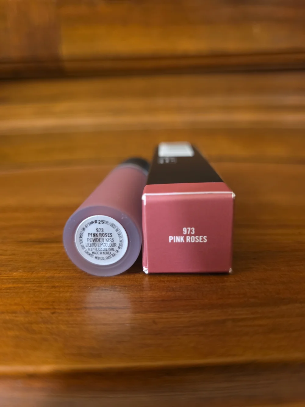 MAC Powder Kiss Liquid Lipcolour, Pink Roses 973, .17oz--NIB
